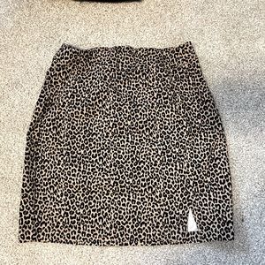 Garage Cheetah Mini Skirt